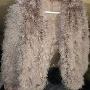 Genuine Fur Coat with Silk Lining - Luxuriously Soft, Elegant Design, Size M/L